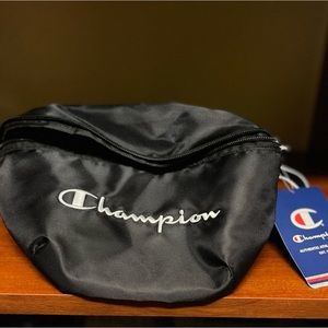 Champion Unisex Fannie Pack Black Waist Bag Adjustable Belt NWT